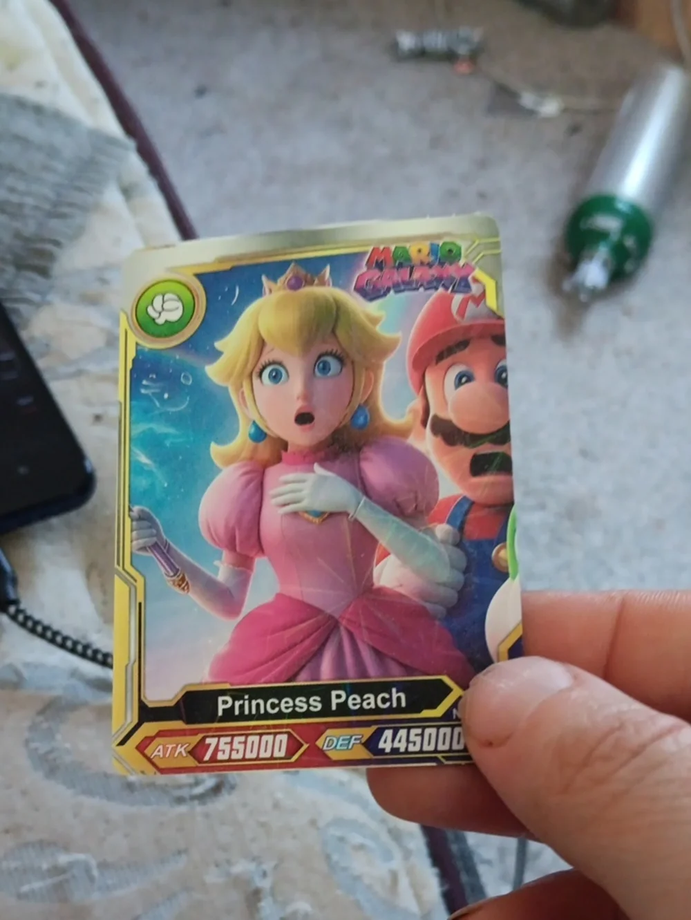 Nintendo Princess Peach Trading Card — Pink, Gold, Blue